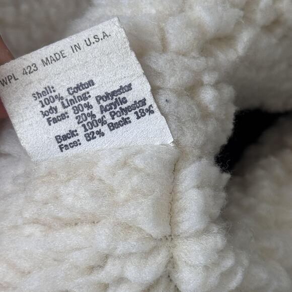 Vintage Levis Vest Mens Medium Denim Sherpa Lined Orange Tab Western Vtg 70s - Picture 13 of 16